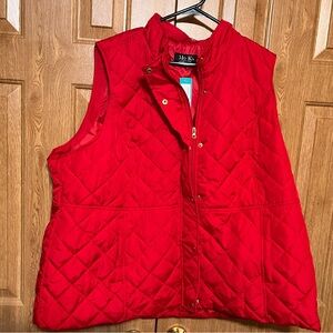 Mo-Ka Red Puffer Vest NWT